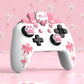 PlayVital Sweetheart Kitty Series Silicone Skin Protective Case with Joystick Grips for Nintendo Switch Pro Controller - White PlayVital