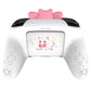 PlayVital Sweetheart Kitty Series Silicone Skin Protective Case with Joystick Grips for Nintendo Switch Pro Controller - White PlayVital