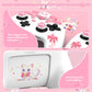 PlayVital Sweetheart Kitty Series Silicone Skin Protective Case with Joystick Grips for Nintendo Switch Pro Controller - White PlayVital