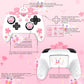 PlayVital Sweetheart Kitty Series Silicone Skin Protective Case with Joystick Grips for Nintendo Switch Pro Controller - White PlayVital