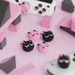 PlayVital Thumbs Cushion Caps Cute Thumb Grip Caps for Nintendo Switch & Switch OLED & Switch Lite - PP & VV The Winged Kittens playvital