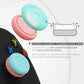 PlayVital Thumbs Cushion Caps Thumb Grips for ps5, for ps4, Thumbstick Grip Cover for Xbox Series X/S, Thumb Grip Caps for Xbox One, Elite Series 2, for Switch Pro Controller - Aqua Blue & Coral Pink - PJM3041 PlayVital
