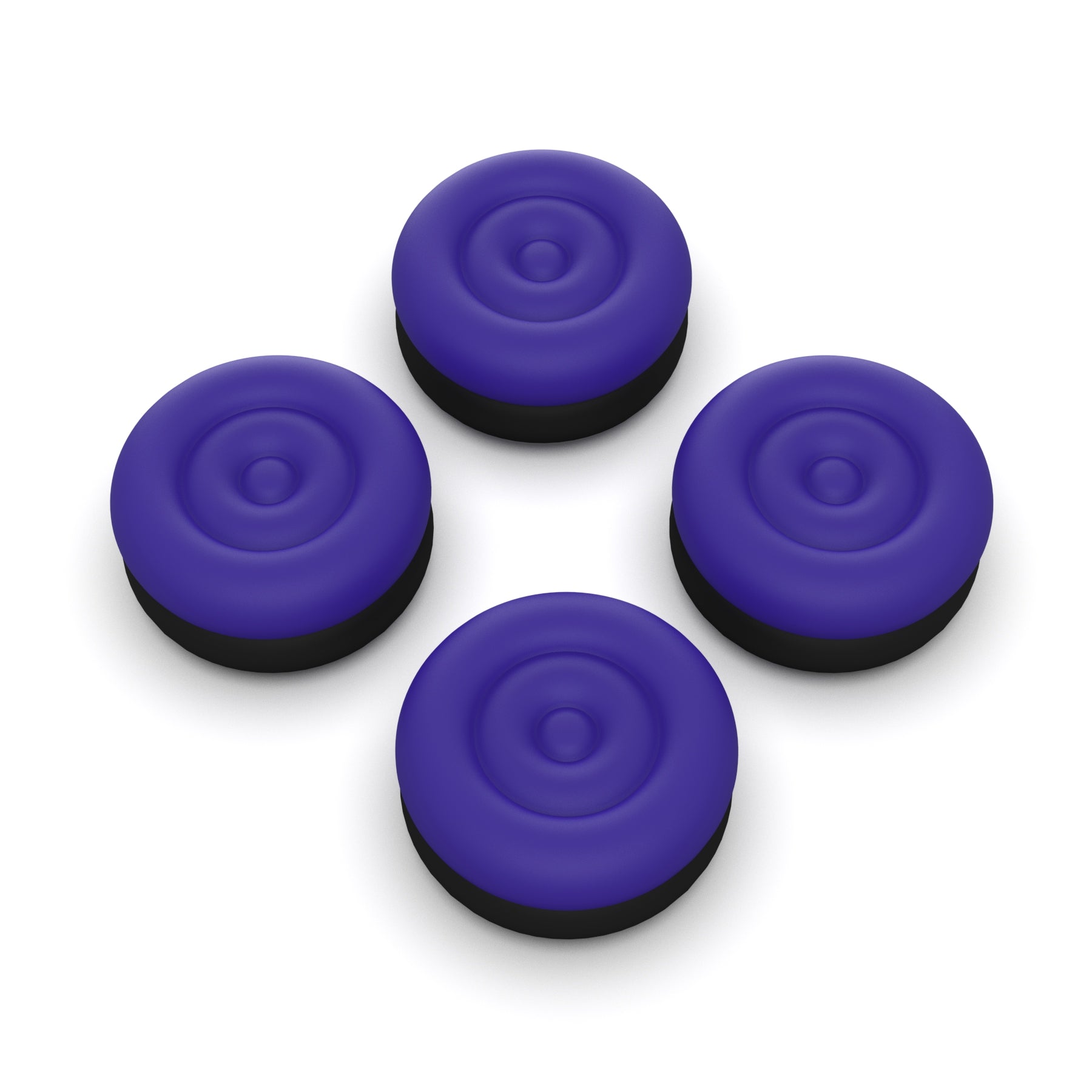 PlayVital Thumbs Cushion Caps Thumb Grips for ps5, for ps4, Thumbstick Grip Cover for Xbox Series X/S, Thumb Grip Caps for Xbox One, Elite Series 2, for Switch Pro Controller - Galactic Purple & Black - PJM3043 PlayVital