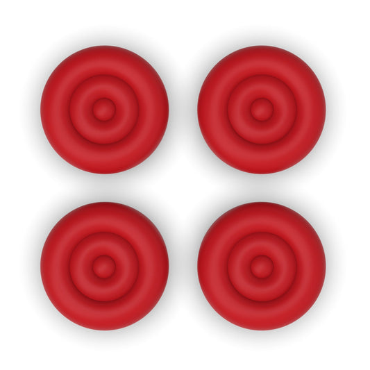 PlayVital Thumbs Cushion Grips Caps for Nintendo Switch 2 (2025), Joystick Caps for Joycon 2 - Passion Red PlayVital