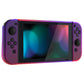 PlayVital UPGRADED Dockable Hard Shell Protective Case for NS Switch - Clear Atomic Purple Rose Red - ANSP3008 PlayVital