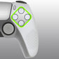 PlayVital Upgraded 3D Studded Edition Anti-Slip Silicone Cover Skin with 6 Thumb Grips & 2 Stickers for PS5 Controller, Compatible with Charging Dock - Glow in Dark - Green PlayVital