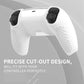 PlayVital Upgraded 3D Studded Edition Anti-Slip Silicone Cover Skin with 6 Thumb Grips & 2 Stickers for PS5 Controller, Compatible with Charging Dock - White PlayVital