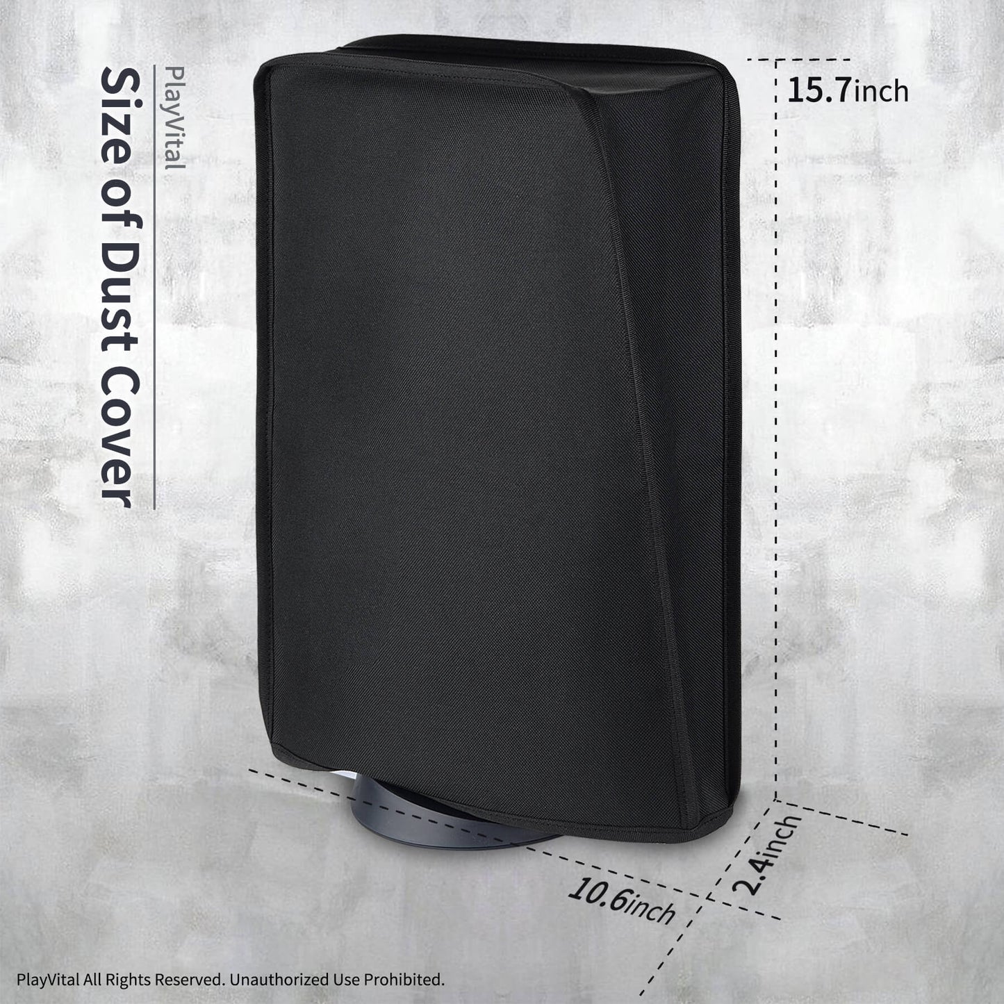 PlayVital Nylon Anti Scratch Waterproof Dust Cover for PS5 Console Digital Edition & Regular Edition - PFPJ PlayVital