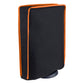 PlayVital Vertical Black & Orange Trim Anti Scratch Waterproof Dust Cover for ps5 Console Digital Edition & Disc Edition - PFPJ013 PlayVital