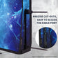 PlayVital Vertical Dust Cover for ps5 Slim Digital Edition(The New Smaller Design), Nylon Dust Proof Protector Waterproof Cover Sleeve for ps5 Slim Console - Blue Nebula - JKSPFH004 PlayVital