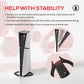 PlayVital Vertical Stand with Anti-Slip Pads for PS5/Slim/Pro/Standard Console Disc & Digital, Space-Saving Holder Base Accessories for PS5/Pro/Slim - Black PlayVital