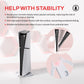 PlayVital Vertical Stand with Anti-Slip Pads for PS5/Slim/Pro/Standard Console Disc & Digital, Space-Saving Holder Base Accessories for PS5/Pro/Slim - White PlayVital
