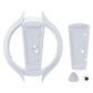 PlayVital Vertical Stand with Anti-Slip Pads for PS5/Slim/Pro/Standard Console Disc & Digital, Space-Saving Holder Base Accessories for PS5/Pro/Slim - White PlayVital