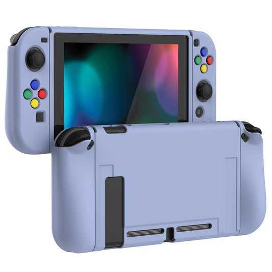 PlayVital Violet Protective Case for NS Switch, Soft TPU Slim Case Cover for NS Switch Joy-Con Console with Colorful ABXY Direction Button Caps - NTU6002G2 PlayVital