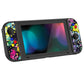 PlayVital Watercolour Splash Protective Case for NS, Soft TPU Slim Case Cover for NS Joycon Console with Colorful ABXY Direction Button Caps - NTU6016G2 PlayVital