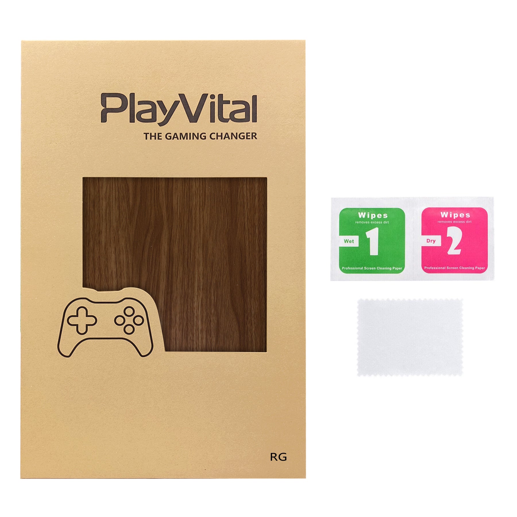 PlayVital Wood Grain Custom Stickers Vinyl Wraps Protective Skin Decal for ROG Ally Handheld Gaming Console - RGTM013 PlayVital