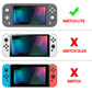 PlayVital ZealProtect Hard Shell Protective Case with Screen Protector & Thumb Grip Caps & Button Caps for NS Switch Lite - Camping Bunnies - PSLYR010 playvital