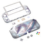 PlayVital ZealProtect Hard Shell Protective Case with Screen Protector & Thumb Grip Caps & Button Caps for NS Switch Lite - Crystal Dragon - PSLYR013 playvital