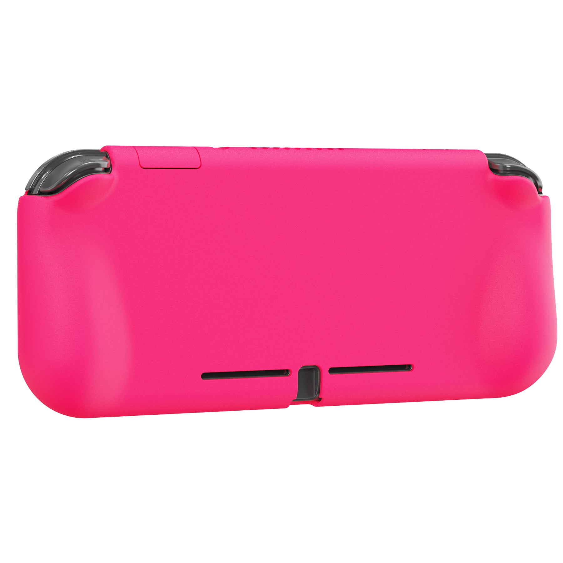 PlayVital ZealProtect Hard Shell Protective Case with Screen Protector & Thumb Grip Caps & Button Caps for Nintendo Switch Lite - Bright Pink - PSLYP3016 playvital