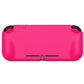 PlayVital ZealProtect Hard Shell Protective Case with Screen Protector & Thumb Grip Caps & Button Caps for Nintendo Switch Lite - Bright Pink - PSLYP3016 playvital