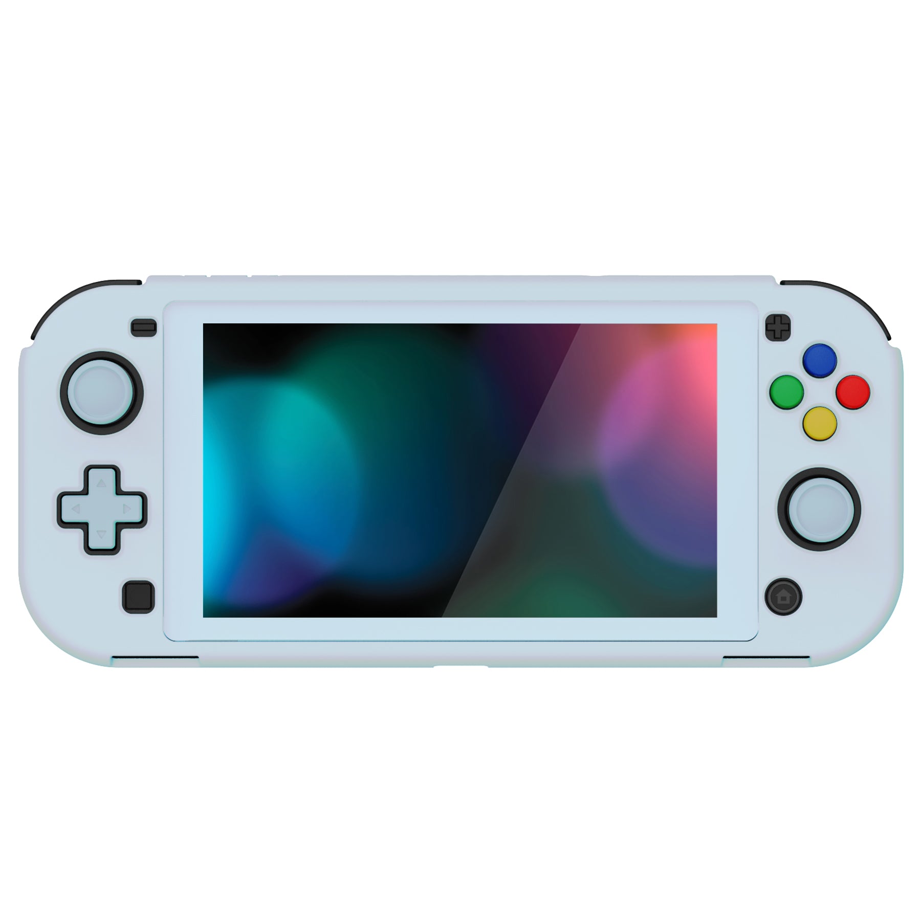 PlayVital ZealProtect Hard Shell Protective Case with Screen Protector & Thumb Grip Caps & Button Caps for Nintendo Switch Lite - Heaven Blue - PSLYP3018 playvital