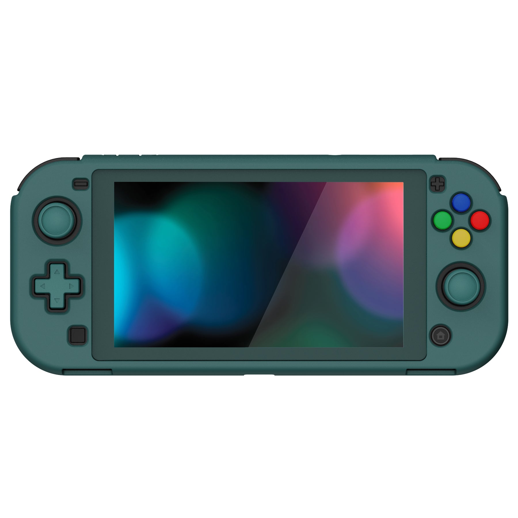 PlayVital ZealProtect Hard Shell Protective Case with Screen Protector & Thumb Grip Caps & Button Caps for Nintendo Switch Lite - Hunter Green - PSLYP3017 playvital