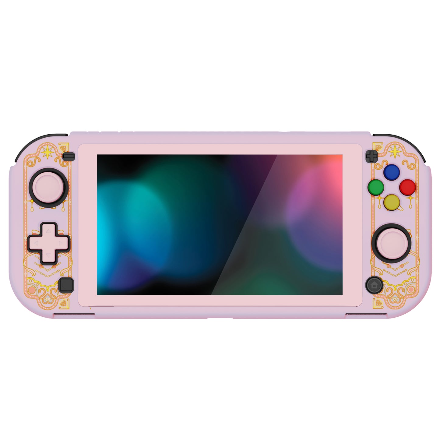 PlayVital ZealProtect Hard Shell Protective Case with Screen Protector & Thumb Grip Caps & Button Caps for Nintendo Switch Lite - Magic Wings