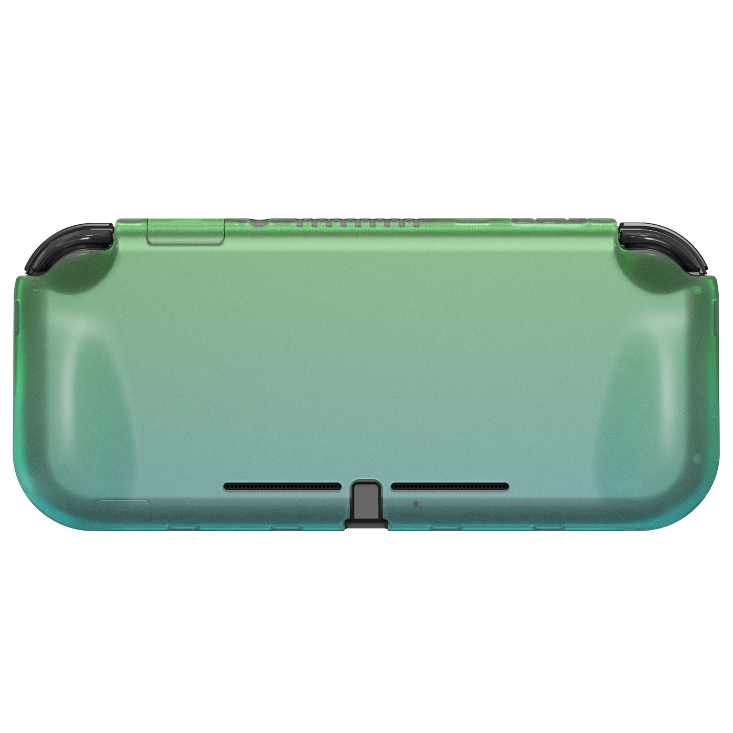 PlayVital ZealProtect Protective Case for Nintendo Switch Lite, Hard Shell Ergonomic Grip Cover for Nintendo Switch Lite w/Screen Protector & Thumb Grip Caps & Button Caps - Gradient Translucent Green Blue - PSLYP3013 playvital