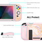 PlayVital ZealProtect Soft Protective Case for Nintendo Switch, Flexible Cover for Switch with Tempered Glass Screen Protector & Thumb Grips & ABXY Direction Button Caps - Magic Wings - RNSYV6054 playvital