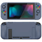 PlayVital ZealProtect Soft Protective Case for Nintendo Switch, Flexible Cover for Switch with Tempered Glass Screen Protector & Thumb Grips & ABXY Direction Button Caps - Slate Gray - RNSYM5011 playvital