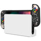 PlayVital ZealProtect Soft Protective Case for Switch OLED, Flexible Protector Grip Cover for Switch OLED with Thumb Grip Caps & ABXY Direction Button Caps - Silver Splatter - XSOYV6045 playvital