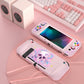PlayVital ZealProtect Soft TPU Slim Protective Case with Tempered Glass Screen Protector & Thumb Grips & ABXY Direction Button Caps for NS Switch - Celestial Serpent's Embrace - RNSYV6057 playvital