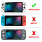 PlayVital ZealProtect Soft TPU Slim Protective Case with Thumb Grip Caps & ABXY Direction Button Caps for NS Switch OLED - Camping Bunnies - XSOYV6052 playvital