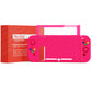 PlayVital ZealProtect Soft TPU Slim Protective Case with Tempered Glass Screen Protector & Thumb Grips & ABXY Direction Button Caps for Nintendo Switch - Bright Pink playvital