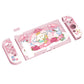 PlayVital ZealProtect Soft TPU Slim Protective Case with Tempered Glass Screen Protector & Thumb Grips & ABXY Direction Button Caps for Nintendo Switch - Intern Cupid playvital