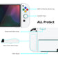 PlayVital ZealProtect Soft TPU Slim Protective Case with Thumb Grip Caps & ABXY Direction Button Caps for Nintendo Switch OLED - White playvital