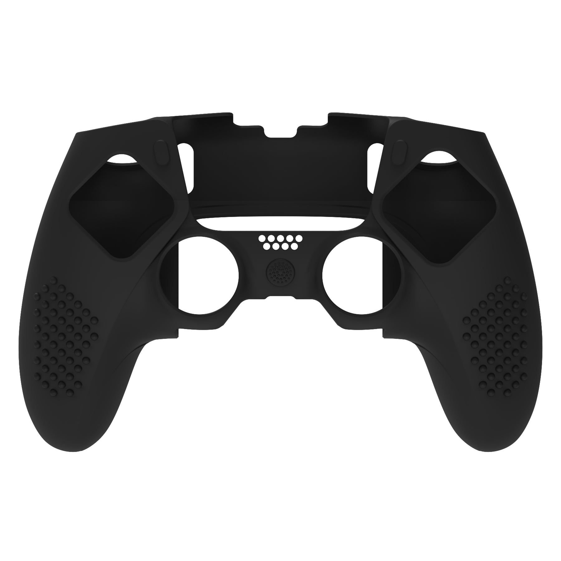 PlayVital 3D Studded Edition Anti-Slip Silicone Cover Case with Thumb Grip Caps for PS5 Edge Controller - Black - ETPFP001 PlayVital