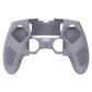 PlayVital 3D Studded Edition Anti-Slip Silicone Cover Case with Thumb Grip Caps for PS5 Edge Controller - Metallic Gray - ETPFP013 PlayVital