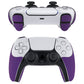 PlayVital Armored Edition Anti-Skid Sweat-Absorbent Controller Grip with Shoulder Button Trigger Stickers for PS5 Controller - Purple - PFPJ151 PlayVital