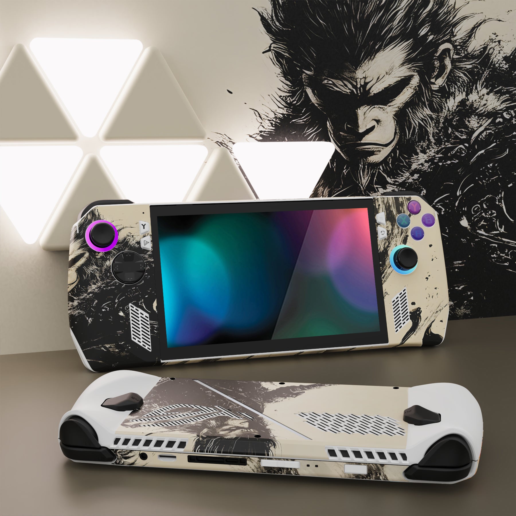 PlayVital Custom Stickers Vinyl Wraps Protective Skin Decal for ROG Ally Console - Inkblade Wukong PlayVital