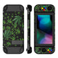 PlayVital Customized Dockable Hard Shell Protective Case with Colorful ABXY Direction Button Caps for Nintendo Switch Console - Green Weeds PlayVital