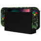 PlayVital Customized Dockable Hard Shell Protective Case with Colorful ABXY Direction Button Caps for Nintendo Switch Console - Green Weeds PlayVital