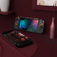 PlayVital Customized Dockable Hard Shell Protective Case with Colorful ABXY Direction Button Caps for Nintendo Switch Console - Spider Armor PlayVital