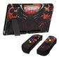 PlayVital Customized Dockable Hard Shell Protective Case with Colorful ABXY Direction Button Caps for Nintendo Switch Console - Spider Armor PlayVital