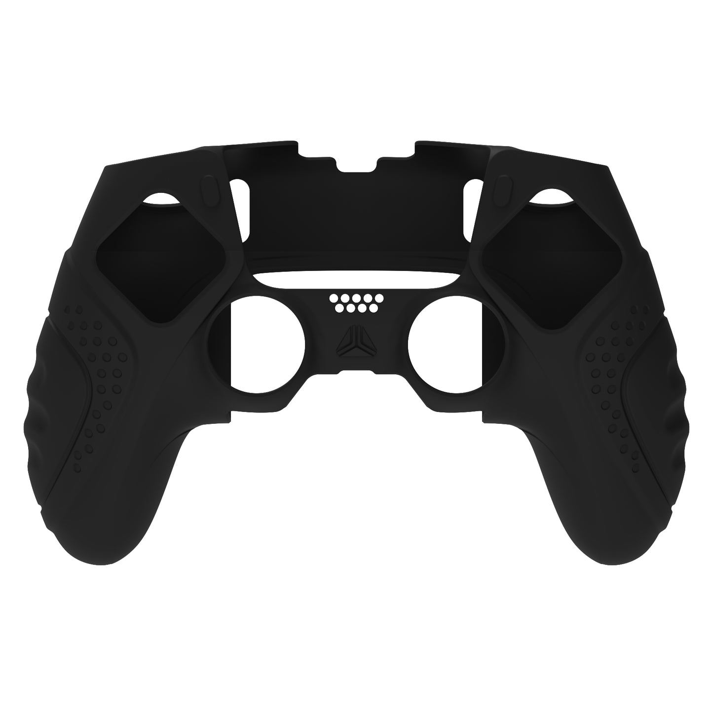 PlayVital Guardian Edition Anti-Slip Ergonomic Silicone Cover Case with Thumb Grip Caps for PS5 Edge Controller - Black - EHPFP001 PlayVital