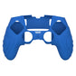 PlayVital Guardian Edition Anti-Slip Ergonomic Silicone Cover Case with Thumb Grip Caps for PS5 Edge Controller - Blue PlayVital