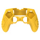 PlayVital Guardian Edition Anti-Slip Ergonomic Silicone Cover Case with Thumb Grip Caps for PS5 Edge Controller - Caution Yellow - EHPFP012 PlayVital