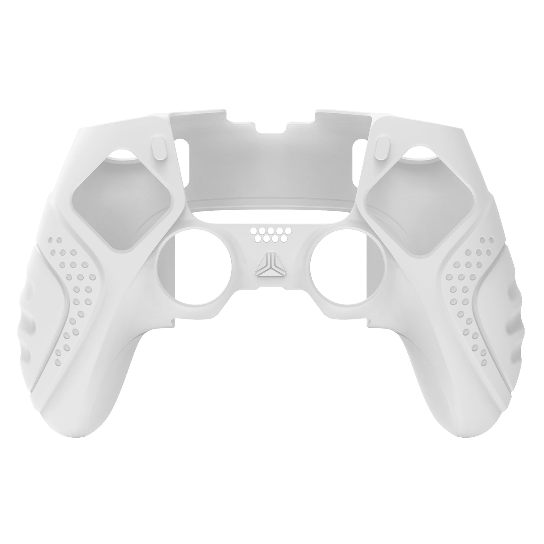 PlayVital Guardian Edition Anti-Slip Ergonomic Silicone Cover Case with Thumb Grip Caps for PS5 Edge Controller - White - EHPFP002 PlayVital