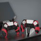PlayVital Guardian Edition Ergonomic Anti-Slip Silicone Cover Skin with Thumb Grip Caps for PS5 Wireless Controller, Compatible with Charging Station - Red & Black - YHPF028 PlayVital