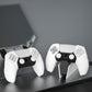 PlayVital Guardian Edition Ergonomic Anti-Slip Silicone Cover Skin with Thumb Grip Caps for PS5 Wireless Controller, Compatible with Charging Station - White - YHPF027 PlayVital